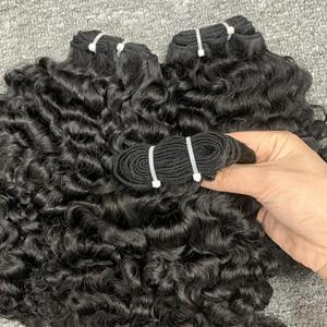 Precio de fábrica al por mayor, proveedor de pelo rizado birmano, pelo virgen rizado profundo humano sin procesar para mujeres - Product Image 5