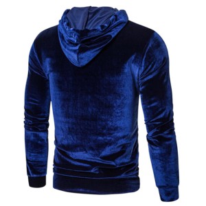 Sweat à capuche en velours pour hommes Fabricants de vêtements Pull surdimensionné 100% coton mélangé Street Hoodies Hommes Heavyweight - Product Image 4