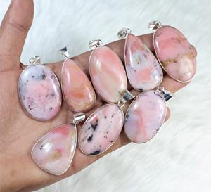 Natural Pink <b>Opal</b> Gemstone <b>Pendant</b> Making for Silver Jewelry Supply Bezel Set Wholesale <b>Pendant</b> Jewelry - Product Image 4