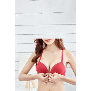 Soutiens-gorge rembourrés souples ouverts sur le devant bleu - Product Image 1