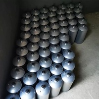 Botol Baja 34.5kg Anti Bocor, Wadah Cairan Berdensitas Tinggi, Flask Logam untuk Pemrosesan Pemulihan Emas Artisanal