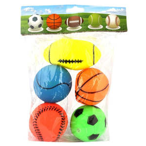 ชูชู ของเล่นลูกฟุตบอล 5 ชิ้น - คละสี - Product Image 3