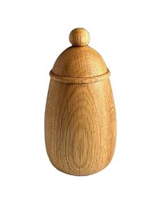 Juego de 1 bote de madera de pino sazonado para azúcar, café, té, almacenamiento en el hogar, utensilios de cocina, accesorios y tarro de madera, vajilla - Product Image 4