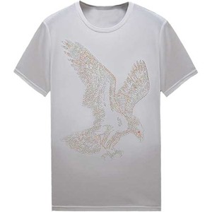 เสื้อลำลองสำหรับผู้ใหญ่เสื้อยืดถักลายพลอยเทียมมีสไตล์สำหรับผู้ชาย - Product Image 3