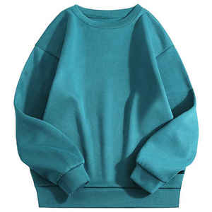 100% sudadera de algodón Terry para hombres y mujeres de gran tamaño suelta 380g estilo de gran tamaño con hombro caído para invierno - Product Image 3