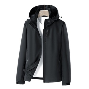 Chaqueta cortavientos con diseño personalizado y con estilo para hombre, sudaderas con capucha para hombre, abrigos impermeables, sudadera con cremallera, chaqueta desmontable para exteriores - Product Image 2