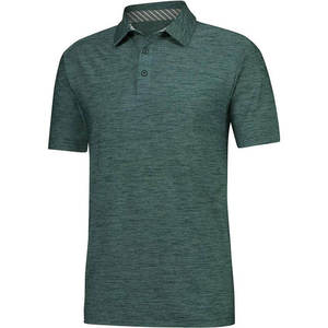 Camiseta informal personalizada de poliéster de secado rápido de talla estadounidense Polo de golf de ajuste regular para hombre - Product Image 4