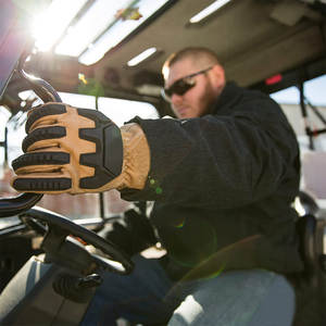 Construction extérieure robuste niveau 5 résistant aux coupures respirant Impact Tpr peau de vache cuir travail sécurité gants de travail - Product Image 6