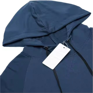 180ct Zip Solid Mens Hoodies and <b>Sweatshirts</b> Sports Gym Fitness <b>Sweatshirts</b> <b>Short</b> <b>Sleeve</b> Hoodies - Product Image 4