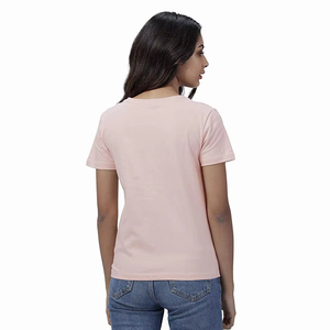 Camiseta informal de alta calidad, camisetas lisas gráficas personalizadas con Logo 100% de algodón de talla grande, camisetas para mujer con estampado de bordado personalizado - Product Image 2