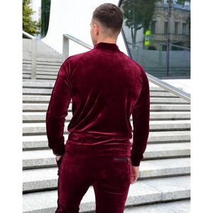 Survêtement d'hiver en micro velours noir pour hommes, ensemble à vendre à des prix bas, survêtement de jogging pour hommes en vrac, arrivée d'hiver la plus exigeante - Product Image 2