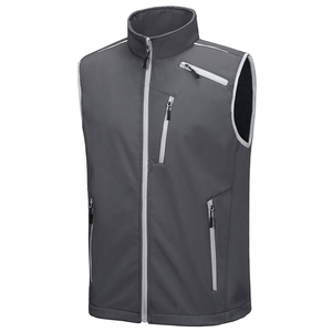Chaleco personalizado para hombre para invierno, deportes al aire libre, impermeable, con cremallera, cálido, ligero, con calefacción, para fútbol, chaqueta para correr - Product Image 1
