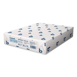 Boardwalk 8.5 pouces. X 11 pouces. 20 livres Papier à copier blanc brillant Bond Weight 92, 10 rames/carton - Product Image 1