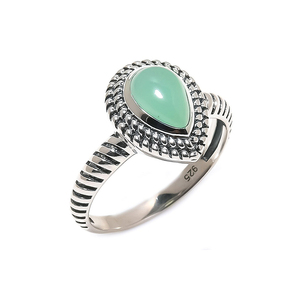 925 Sterling Silver Fine Rings Bijoux Faits À La Main Fantastique Citron Chrysoprase Bijoux De Pierres Précieuses Valantines Day Cadeau pour Elle - Product Image 2