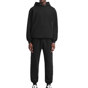 High Quality Tracksuits <b>Men</b> Puff Printing Cotton Soft <b>Pullover</b> Tracksuit Clothes Solid Pattern 360Gsm <b>Men's</b> Tracksuit at Nurak - Product Image 1