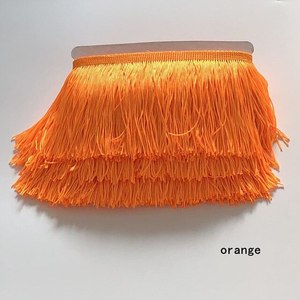 Flecos de encaje de 10 metros y 20cm de ancho, borla de plástico, recorte de flecos, vestido latino, accesorios de ropa de escenario, cinta de encaje - Product Image 2
