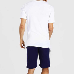 2025 ensembles de t-shirts en coton pour hommes les plus vendus courts respirants confortables avec logo personnalisé pour l'été-Services OEM disponibles - Product Image 2