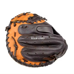 2024 haute qualité en cuir véritable sur mesure Baseball Softball gants Fielding Baseball gants frappeurs gants - Product Image 5