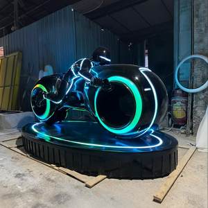 साइबरपंक भविष्य की रोशनी वाली बाइक फिगर नाइट क्लब केटीवी बार प्रवेश किया गया नीयन लाइट लाइट साइंस फिक्शन साइकिल मोटरसाइकिल मूर्तिकला - Product Image 3