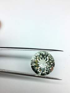 Pierre améthyste ronde verte, pierre à coupe Concave, 3 pouces 13mm - Product Image 3