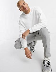 Sudadera de Cuello Redondo para Hombre, Color Sólido, 320G, Tejido Grueso, Algodón, para Primavera y Otoño, con Estampado Digital - Product Image 3