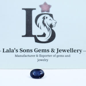 100% Natural Fine Quality <b>Blue</b> Sapphire Heat Oval Cut 2.10 Cts. Deep <b>Blue</b> Color September Birthstone for Making Ring & Astrology - Product Image 4