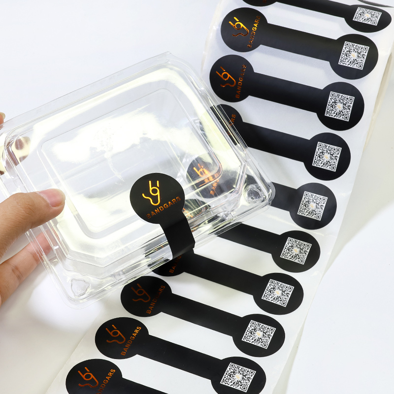 Label Sticker Custom Biodegradable for Food Container Eco-friendly Organic Fruit Vegetable Packaging Box Sticker