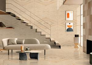 60x120 cm diseño Bookmatch porcelana esmaltada azulejos vitrificados Dayno Beige diseño español 600x1200mm azulejos para sala de estar dormitorio - Product Image 2