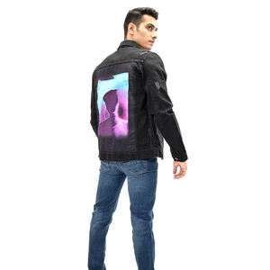 Veste en jean surdimensionnée unisexe, style décontracté de rue, vintage, bleu jean, pour les amateurs de mode et les adolescents - Product Image 2