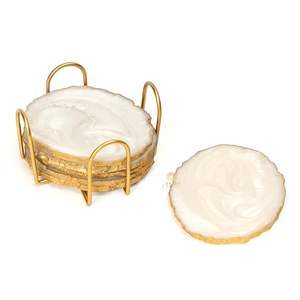 Luxurious Handcrafted High Quality Smooth <b>Epoxy</b> Resin Bohemian Style Eco-Friendly Drink Mat Designed for Easy Cleaning Care - Product Image 6