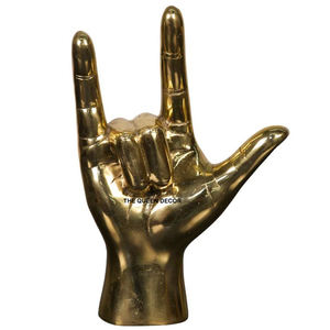 Escultura de Hierro Hecha a Mano, Artesanía en Metal, Decoración de Mesa de Dos Tonos, Escultura Moderna Abstracta y Geométrica para el Hogar - Product Image 3