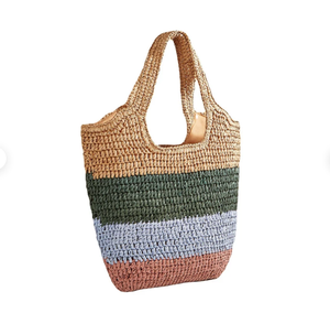 Bolso de Playa de Ganchillo Estilo Boho Artístico, Bolso de Playa de Macramé con Diseño de Margaritas, Directo del Proveedor Indio - Product Image 1