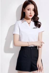 Casual de alta calidad para mujer para camisa tela Oxford colores personalizados Slim Fit antiarrugas estilo de Golf de secado rápido - Product Image 6