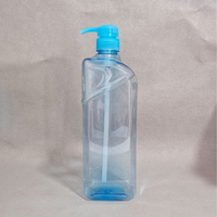 Vietnam 1000ml carré PET bouteilles de lavage à la main Unique Transparent vide bouteilles de savon liquide emballage couleur personnalisée