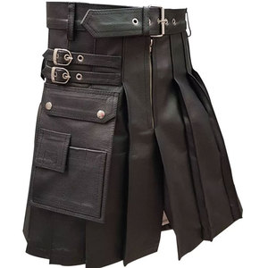 2025 New Design Highland Leather Kilts for Ladies Best Material Made Traditional Wear Women Leather Kilts - Product Image 1