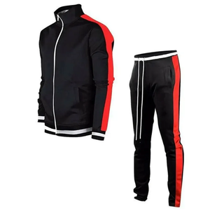 Conjunto Deportivo para Hombre, Ropa Deportiva de Gimnasio, Secado Rápido, Transpirable, Chaqueta y Pantalones de Poliéster, OEM/ODM Disponible - Product Image 1