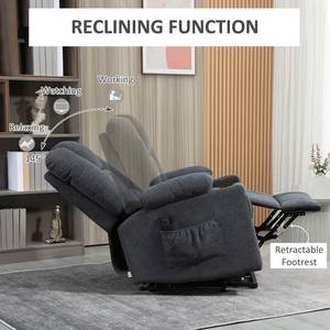 Electric Lift Recliner Chair Massaging <b>Heating</b> Lounge <b>Seat</b> Faux Leather Upholstered Modern Home Chair - Product Image 3