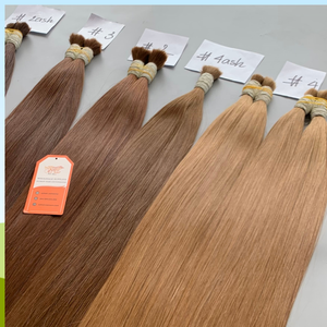 No Synthetic <b>Fiber</b> 100% Human <b>Hair</b> Bulk <b>Hair</b> Extensions Shipping Worldwide by DHL UPS FEDEX - Product Image 6