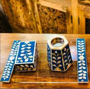 Quemador de Incienso de Madera Hecho a Mano con Incrustaciones de Madreperla y Hueso, el Mejor Regalo de Navidad, Otros Portavelas, Faroles y Frascos - Product Image 5