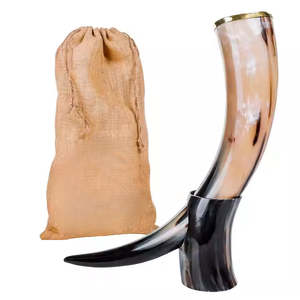 แก้วดื่มสุดหรูที่ทำจากวัว100% สแตนเลสหรือเขาวัวขนาด16ถึง20นิ้วแตรขัดเงาและเป็นมิตรกับสิ่งแวดล้อม - Product Image 2