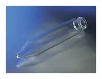 Tube à centrifuger conique (sans revêtement) en verre borosilicate 3.3, personnalisable OEM, nouveau design, capacités 10ml/25ml/50ml/100ml