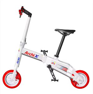 Mejores ofertas para bicicleta eléctrica plegable sin cadena ultraligera con neumático rojo de 8.5 pulgadas, de aleación de aluminio, deportiva. - Product Image 3