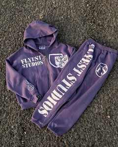 Survêtement zippé surdimensionné pour homme OEM personnalisé de haute qualité 100% 65% coton 35% polyester (polaire) 280 à 300 GSM - Product Image 1