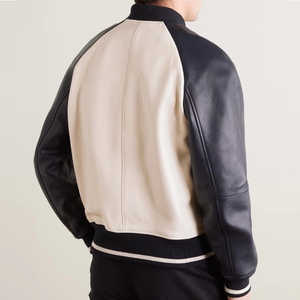Unisex Luxury Brand <b>Varsity</b> <b>Bomber</b> <b>Jacket</b> <b>Men</b> Zip Leather Slim Satin <b>Jacket</b> Button Up College Baseball Custom <b>Jackets</b> for <b>Men</b> - Product Image 3