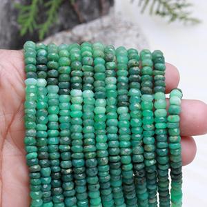 Venta caliente verano verde crisoprasa Rondelle cuentas hilo Natural verano joyería hacer cuentas saludables verano verde - Product Image 1