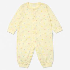 Combinaison bébé à manches longues en coton 100% tissé JALBEBE, fermeture à pression sur le devant, combinaison tout-en-un pour bébé, vente en gros - Product Image 6