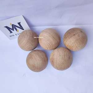 Bolas de Madera de Roble Macizo, Esferas de Madera Pulida Natural para Manualidades, Decoración y Bricolaje - Product Image 2