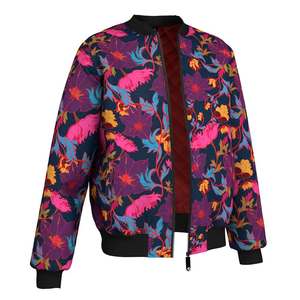 Conception professionnelle Polyester Matériel Hommes Nouveau Design Léger Sublimation Bomber Veste Manches Longues Hommes Bomber Veste - Product Image 3