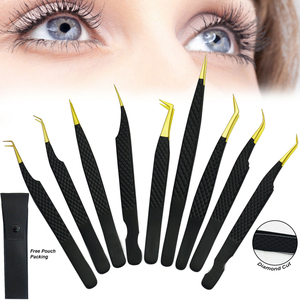 Pince à épiler applicateur de cils de marque privée avec logo personnalisé pince à cils magnétique en vrac emballage pince à épiler pour faux cils - Product Image 2