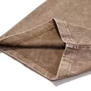 เสื้อยืดโอเวอร์ไซส์ผู้ชายลายฟอกสี ผ้าเนื้อนุ่ม สไตล์สตรีทแวร์ สำหรับใส่ในชีวิตประจำวันและสไตล์คนเมือง - Product Image 5